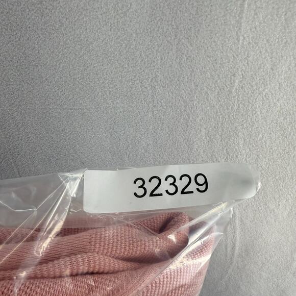 J Crew Sweater mens XL Pink Cotton Seed Stitch Lightweight Crew Preppy NEW - Picture 7 of 7